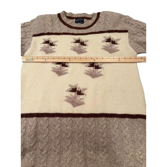 Classic New England Sweater Bay‎ Winds Lambswool Rabbit Hair Size Large - Picture 7 of 9